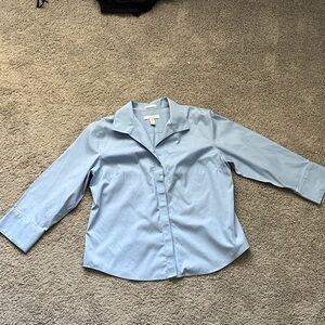 Chico's Sky Blue Cotton Blouse